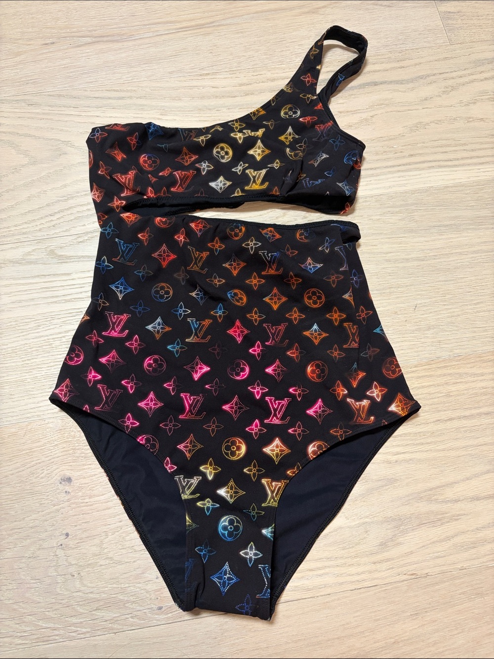 LV Women’s one piece cut out swimsuit